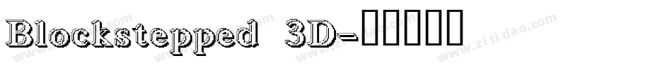 Blockstepped 3D字体转换